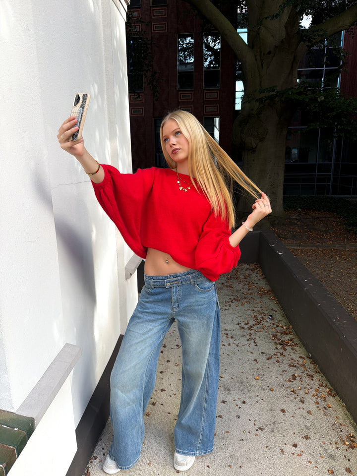 Hailie Off Shoulder Sweater - Stretch