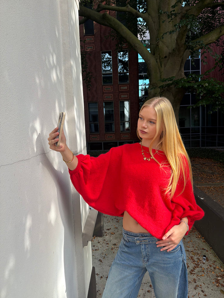 Hailie Off Shoulder Sweater - Stretch