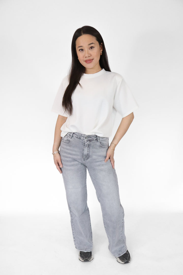 Harper Petite Wide Leg Jeans - Stretch