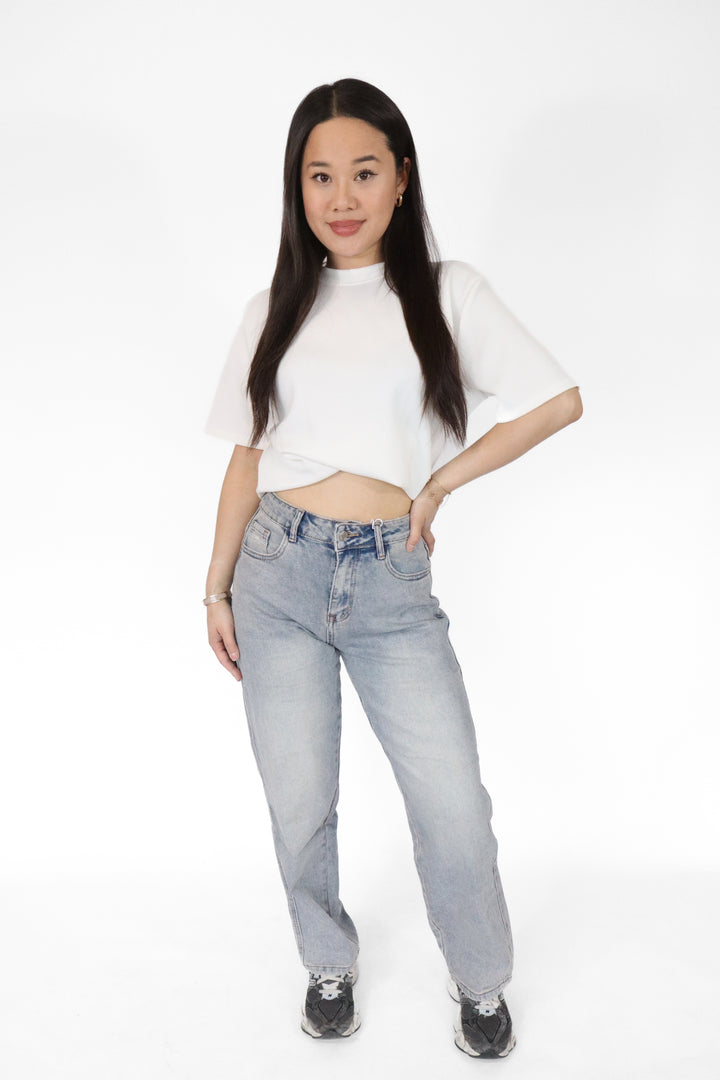 Petite Balloon Jeans - Stretch