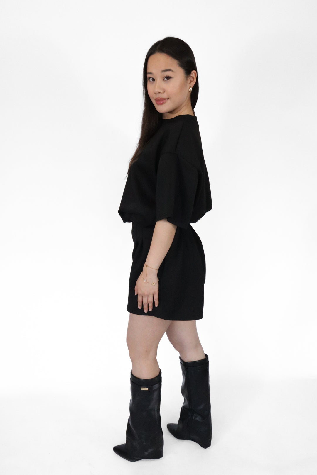 Midnight Flow Short Two Piece Set - Stretch