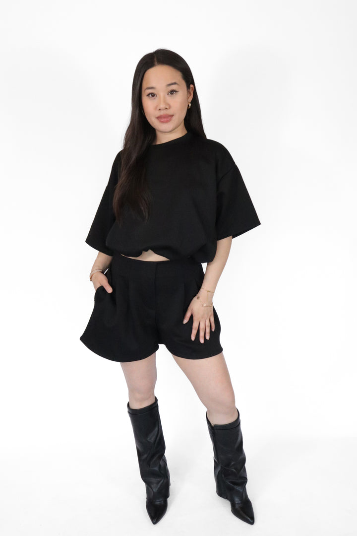 Midnight Flow Short Two Piece Set - Stretch