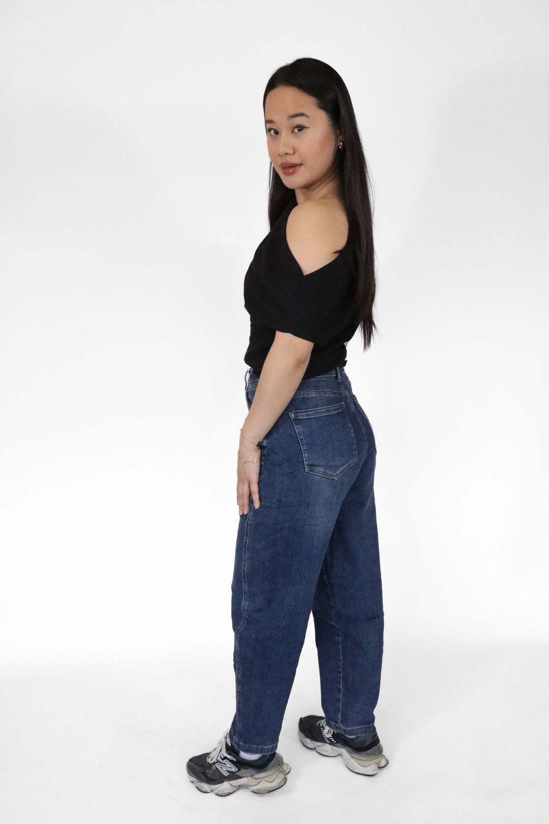 Avery Petite Balloon Jeans - Stretch