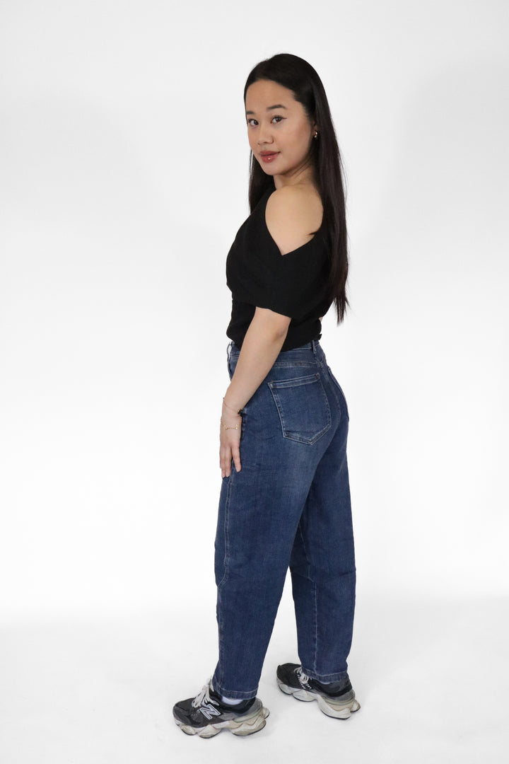 Avery Petite Balloon Jeans - Stretch