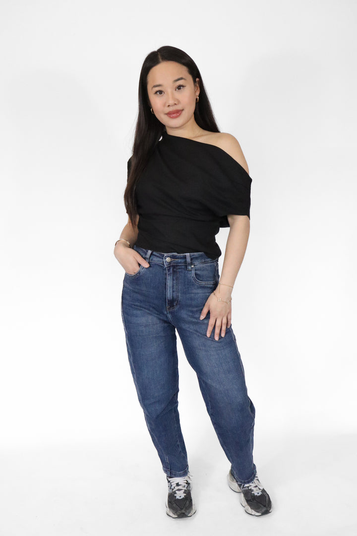 Avery Petite Balloon Jeans - Stretch