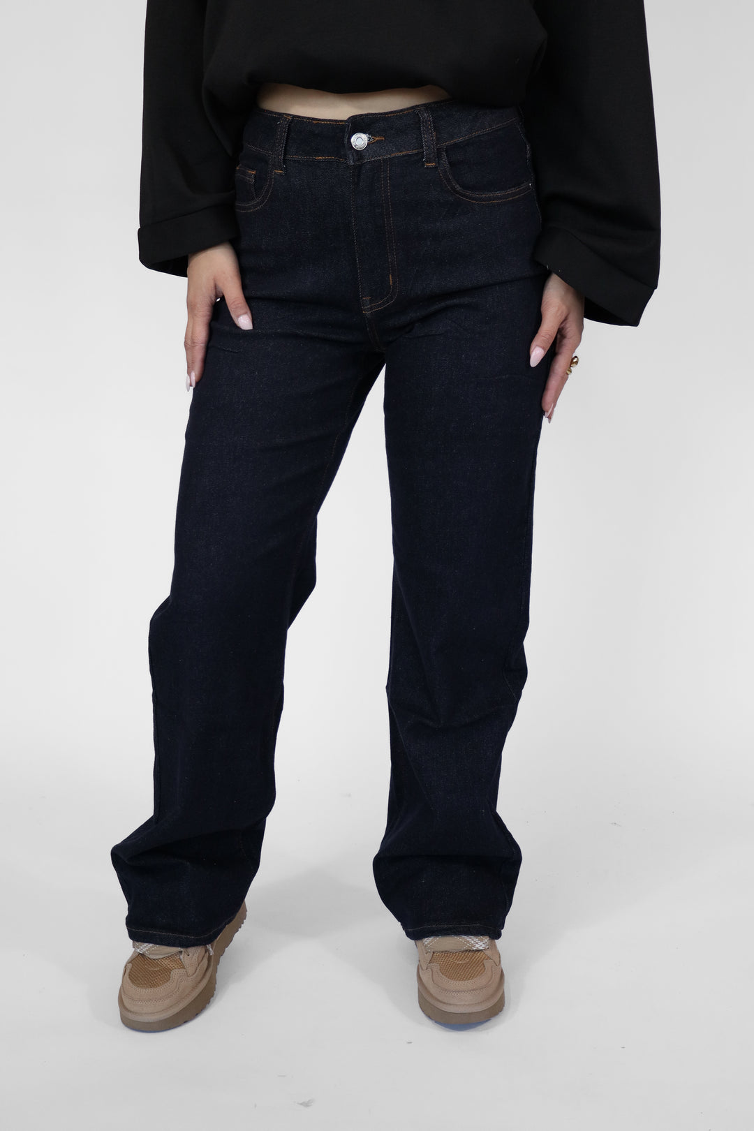 Vive Wide Leg Jeans - Stretch