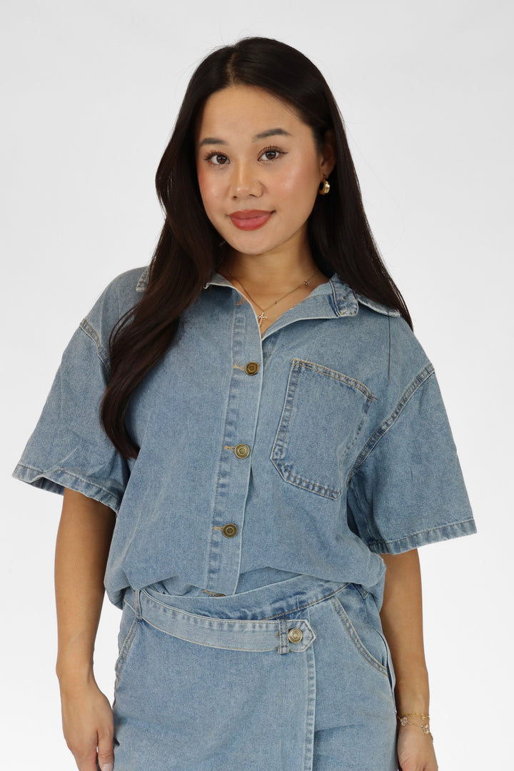 Denim Days Two Piece Set - Stretch