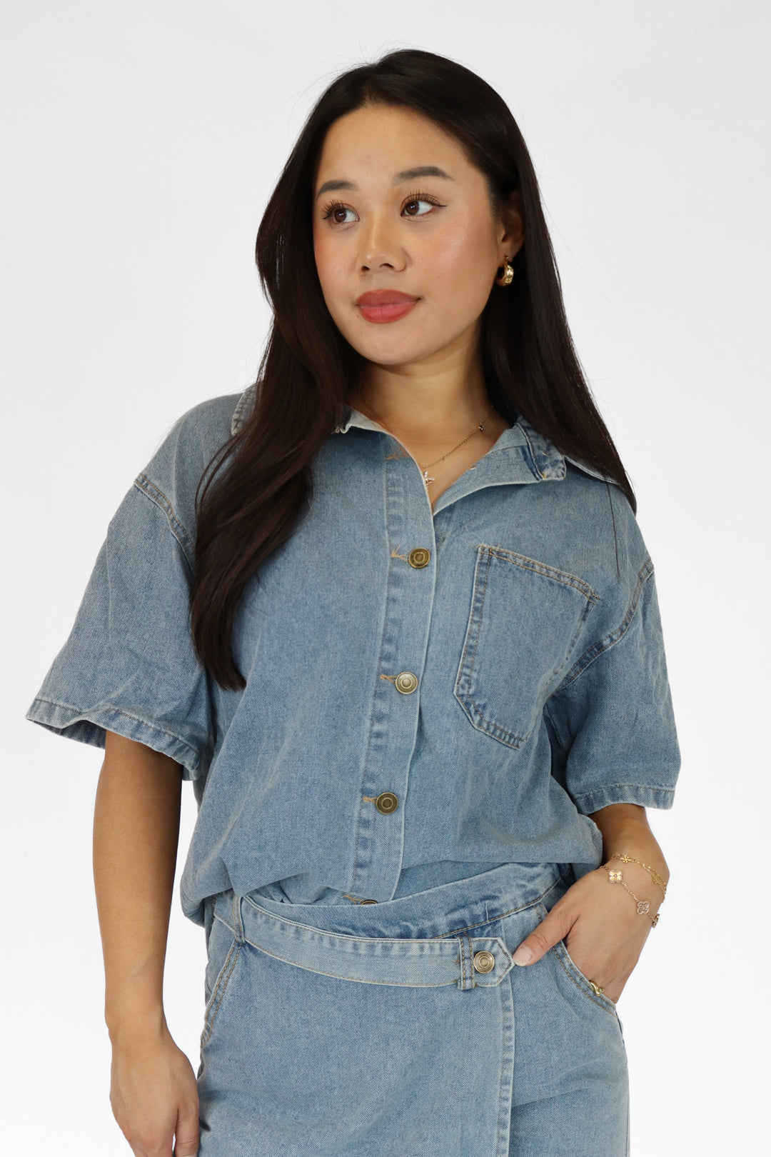Denim Days Two Piece Set - Stretch