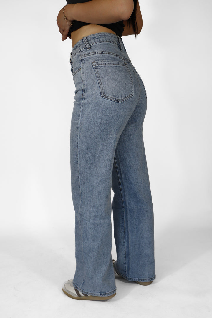 Maeve Petite Wide Leg Jeans - Stretch