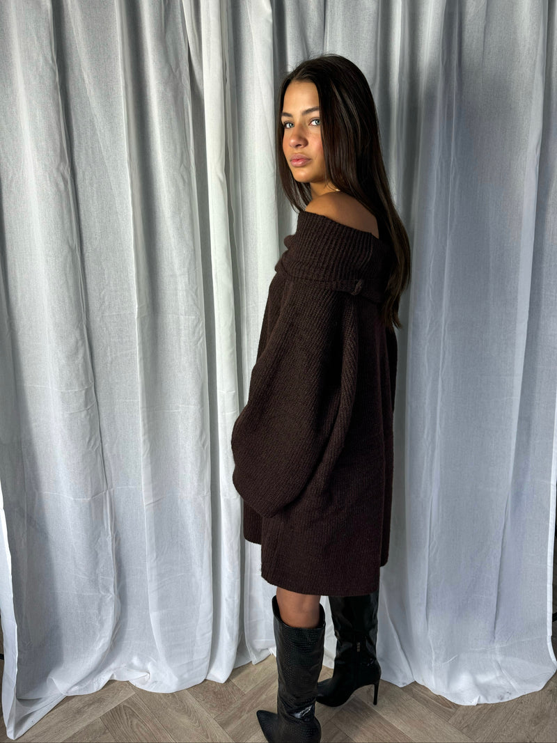 Emily Sweater Dress - Choco