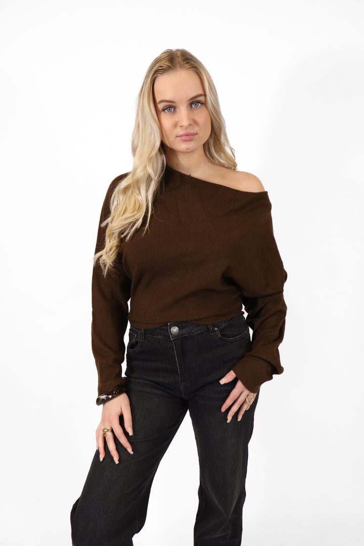 Off Shoulder Sweater Long Sleeve