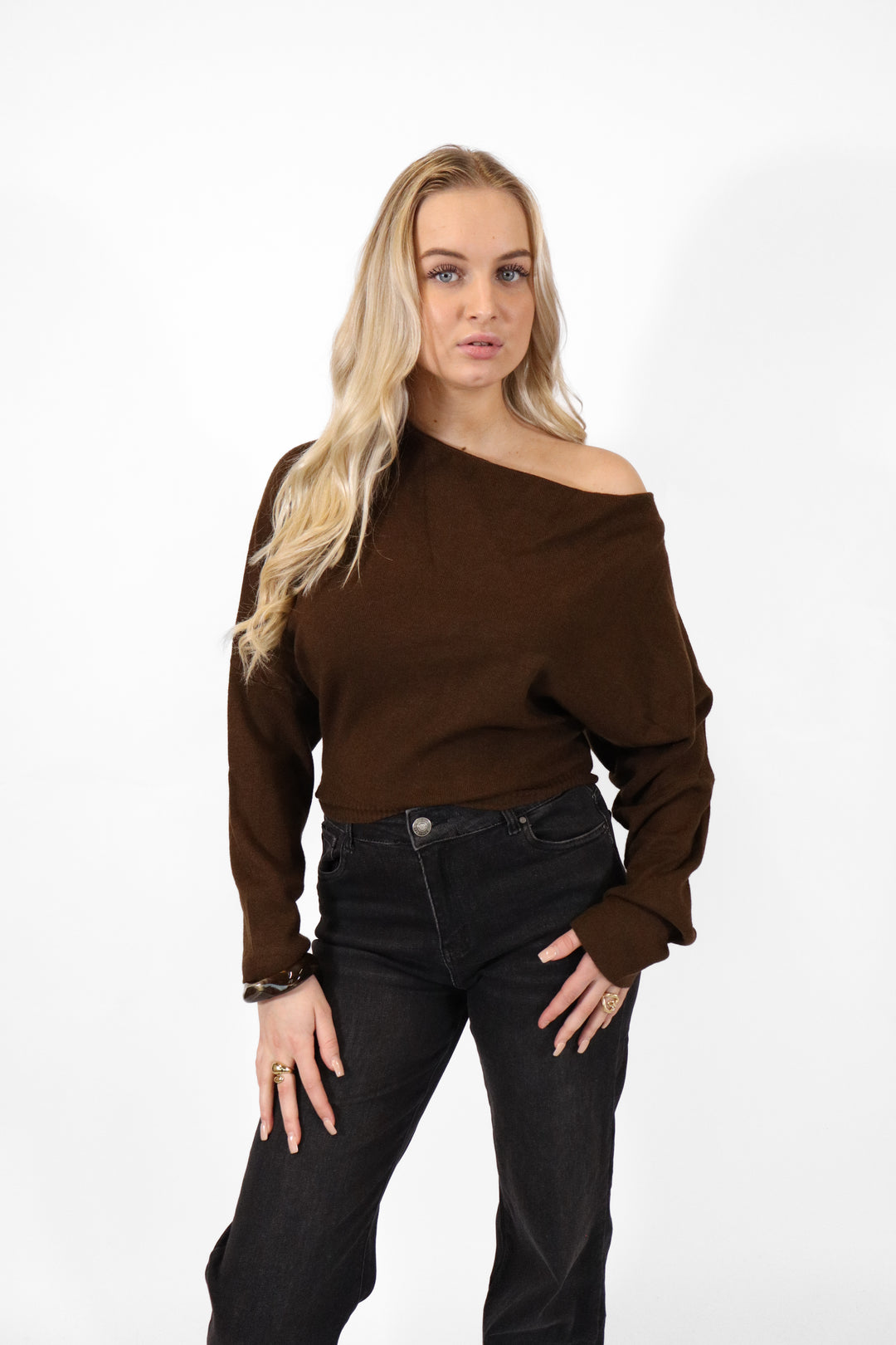 Off Shoulder Sweater Long Sleeve