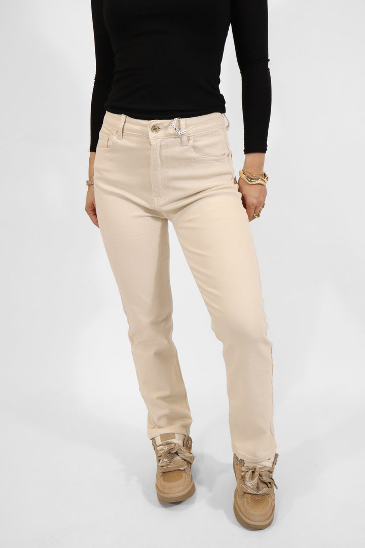 Blue Mom Jeans Petite  - Stretch