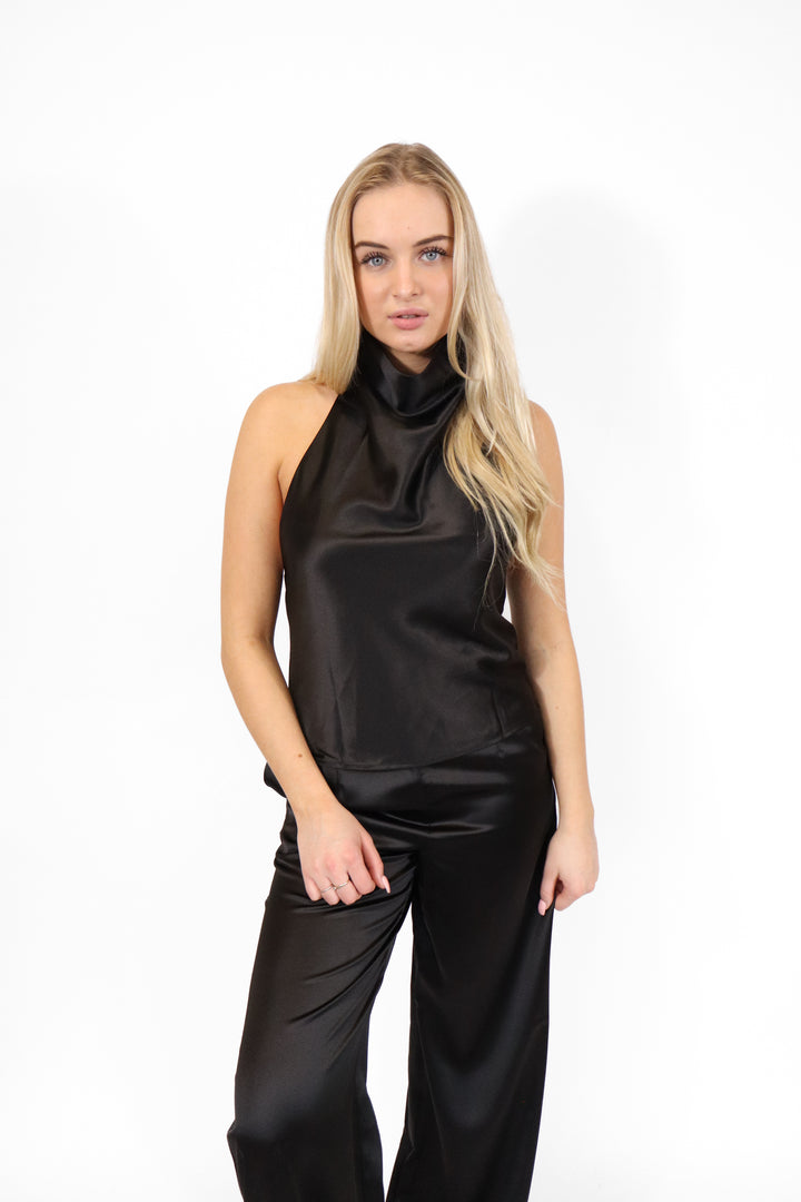Nori Satin Top