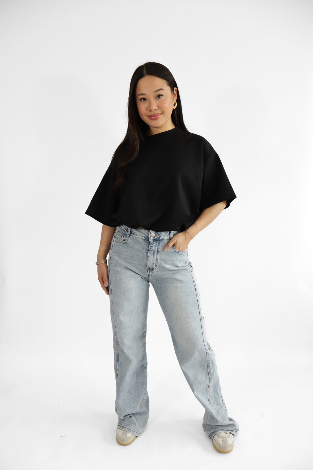 Sofia Wide Leg Jeans - Stretch