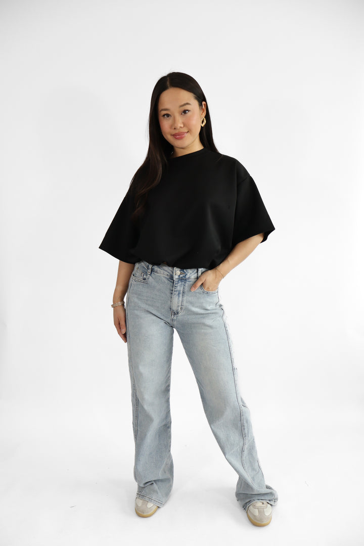 Sofia Wide Leg Jeans - Stretch