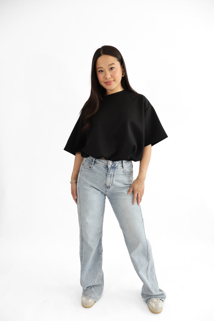 Sofia Wide Leg Jeans - Stretch