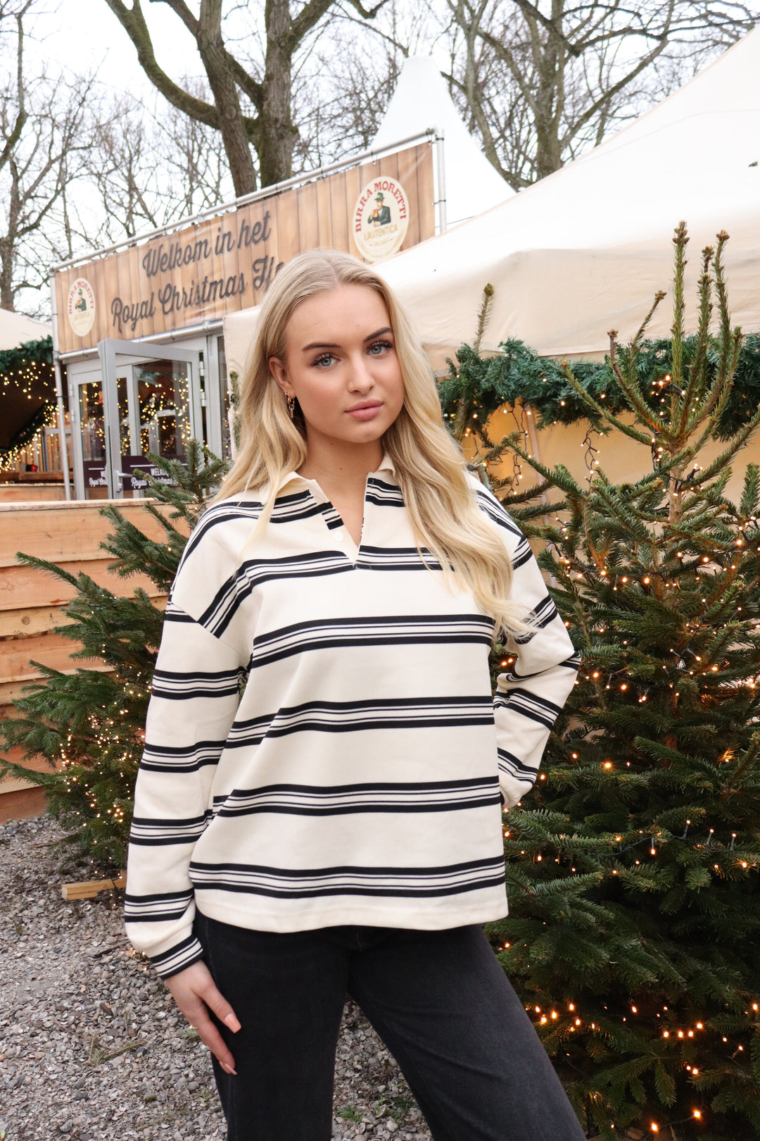 Dewi Oversized Striped Shirt