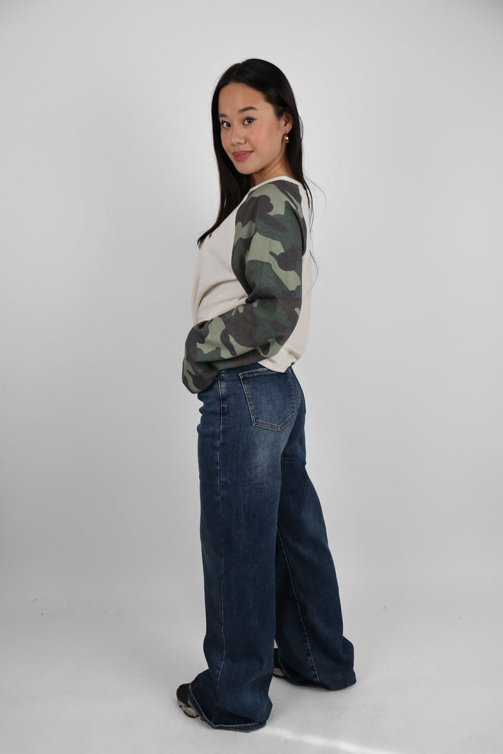 Blair Midwaist TALL Wide Leg Jeans - Stretch