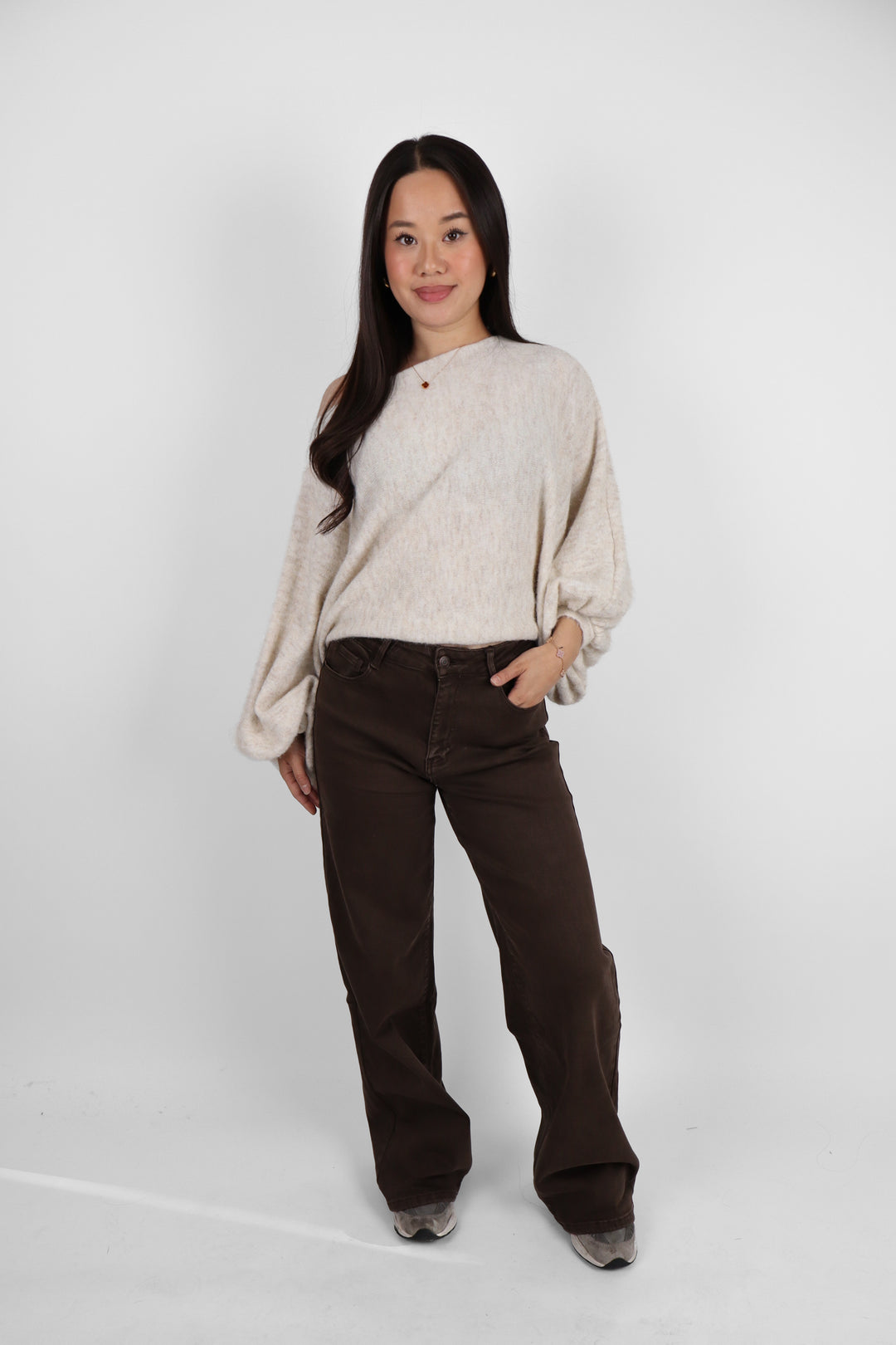 Stella Midwaist Wide Leg Jeans - Stretch