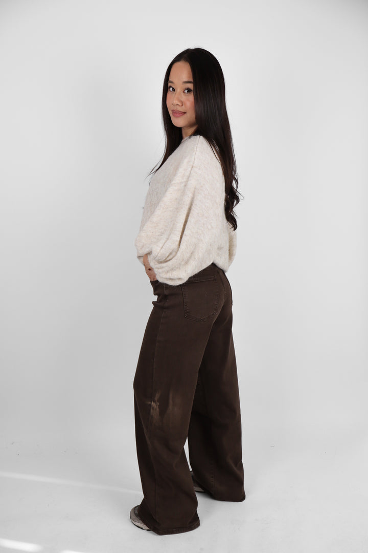 Stella Midwaist Wide Leg Jeans - Stretch