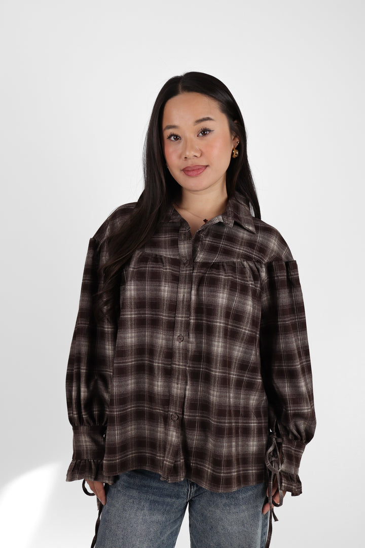 Autumn Muse Check Blouse