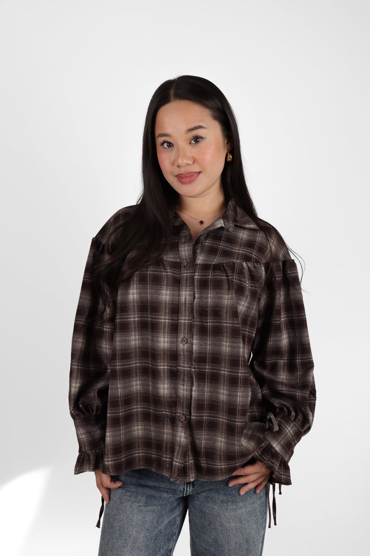 Autumn Muse Check Blouse