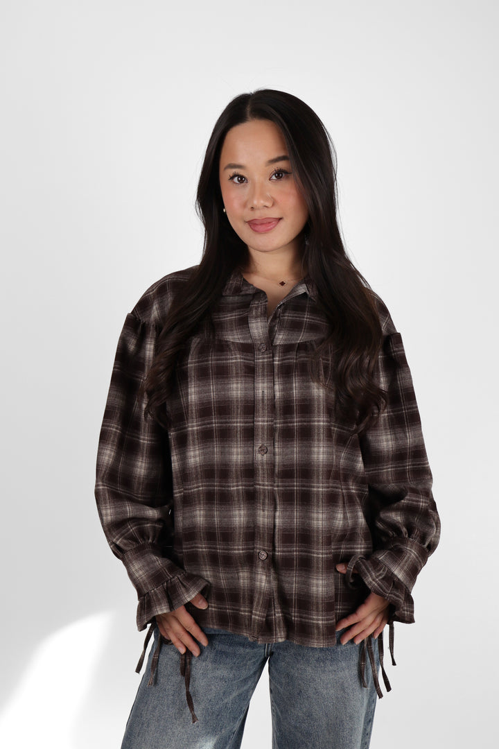 Autumn Muse Check Blouse