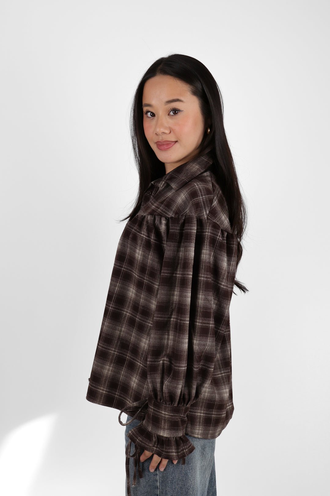 Autumn Muse Check Blouse