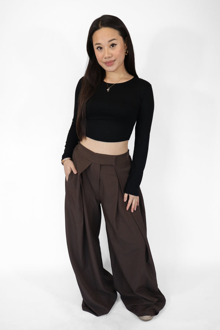 Miley Wide Leg Pantalon - Stretch