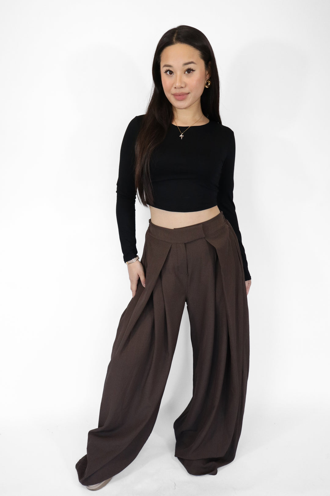 Miley Wide Leg Pantalon - Stretch