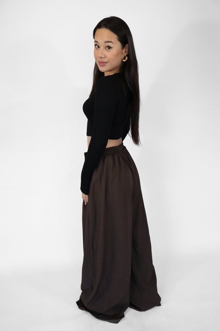 Miley Wide Leg Pantalon - Stretch
