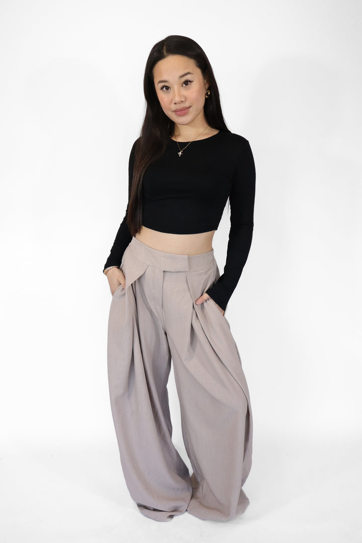 Miley Wide Leg Pantalon - Stretch
