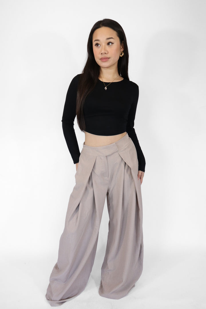 Miley Wide Leg Pantalon - Stretch