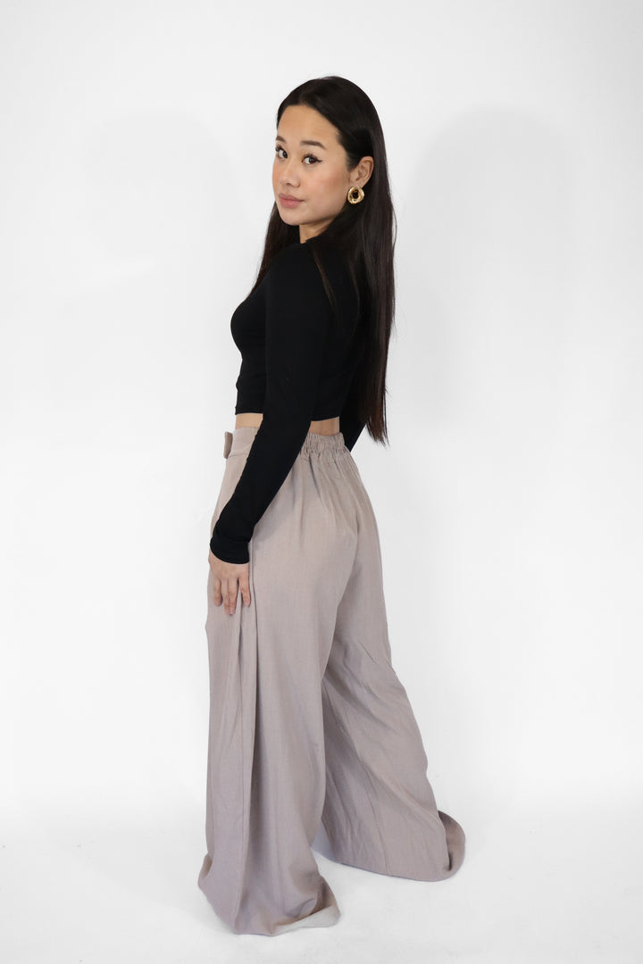 Miley Wide Leg Pantalon - Stretch