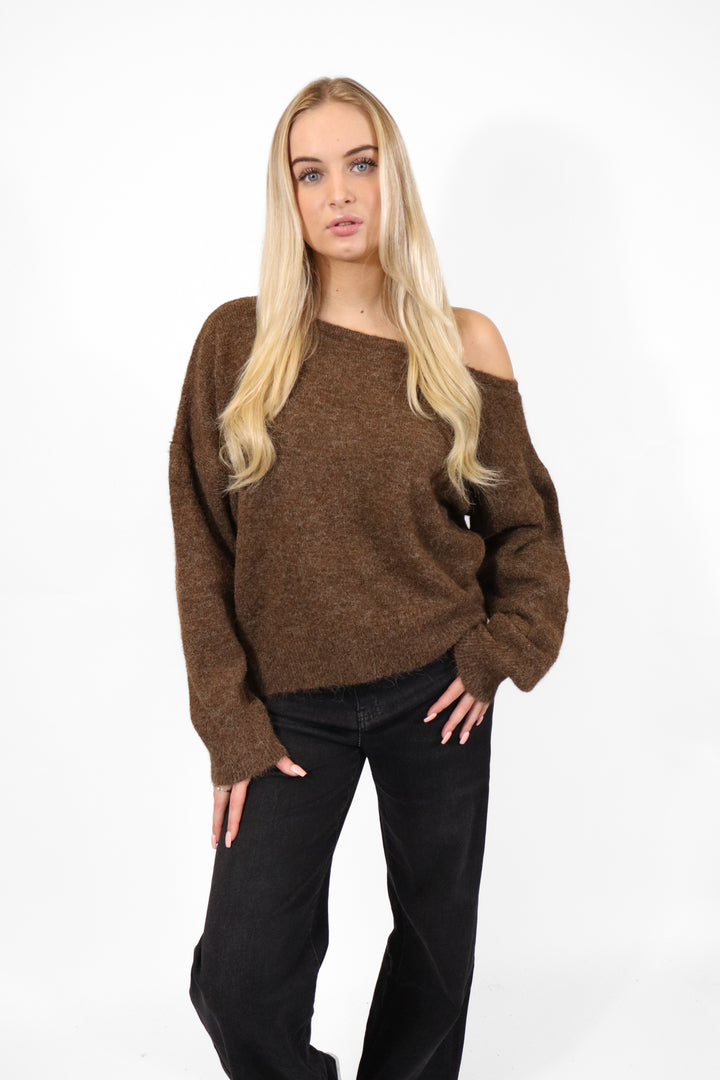 Elena Off Shoulder Sweater