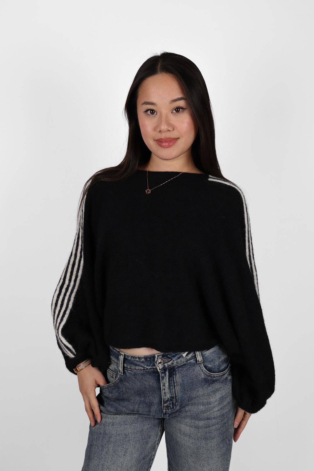 Cozy Cloud Striped Sweater