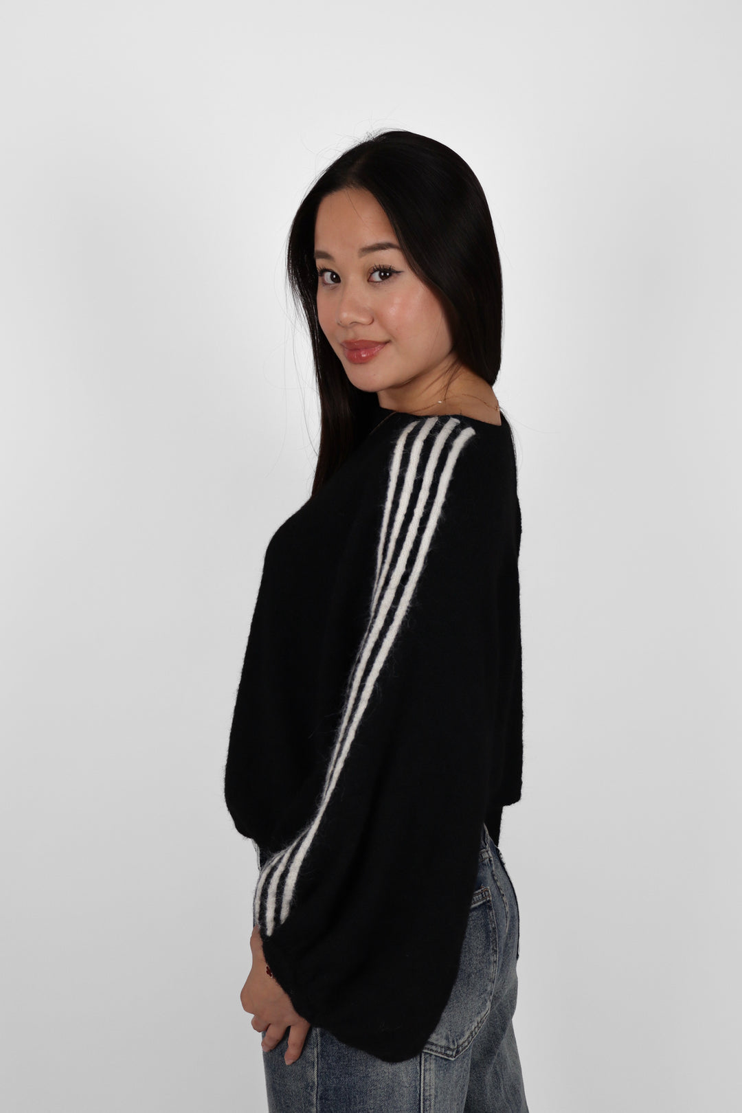 Cozy Cloud Striped Sweater