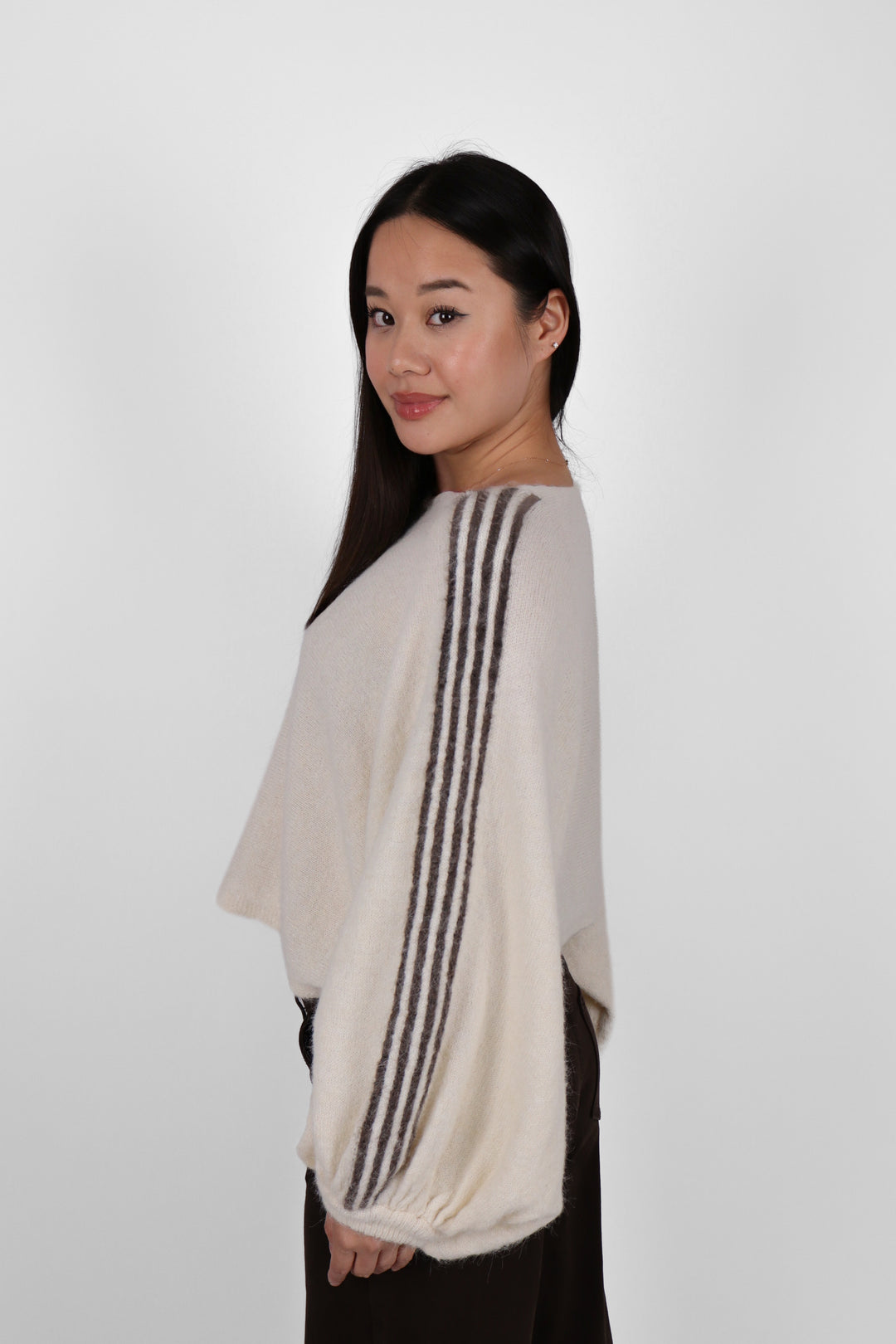 Cozy Cloud Striped Sweater