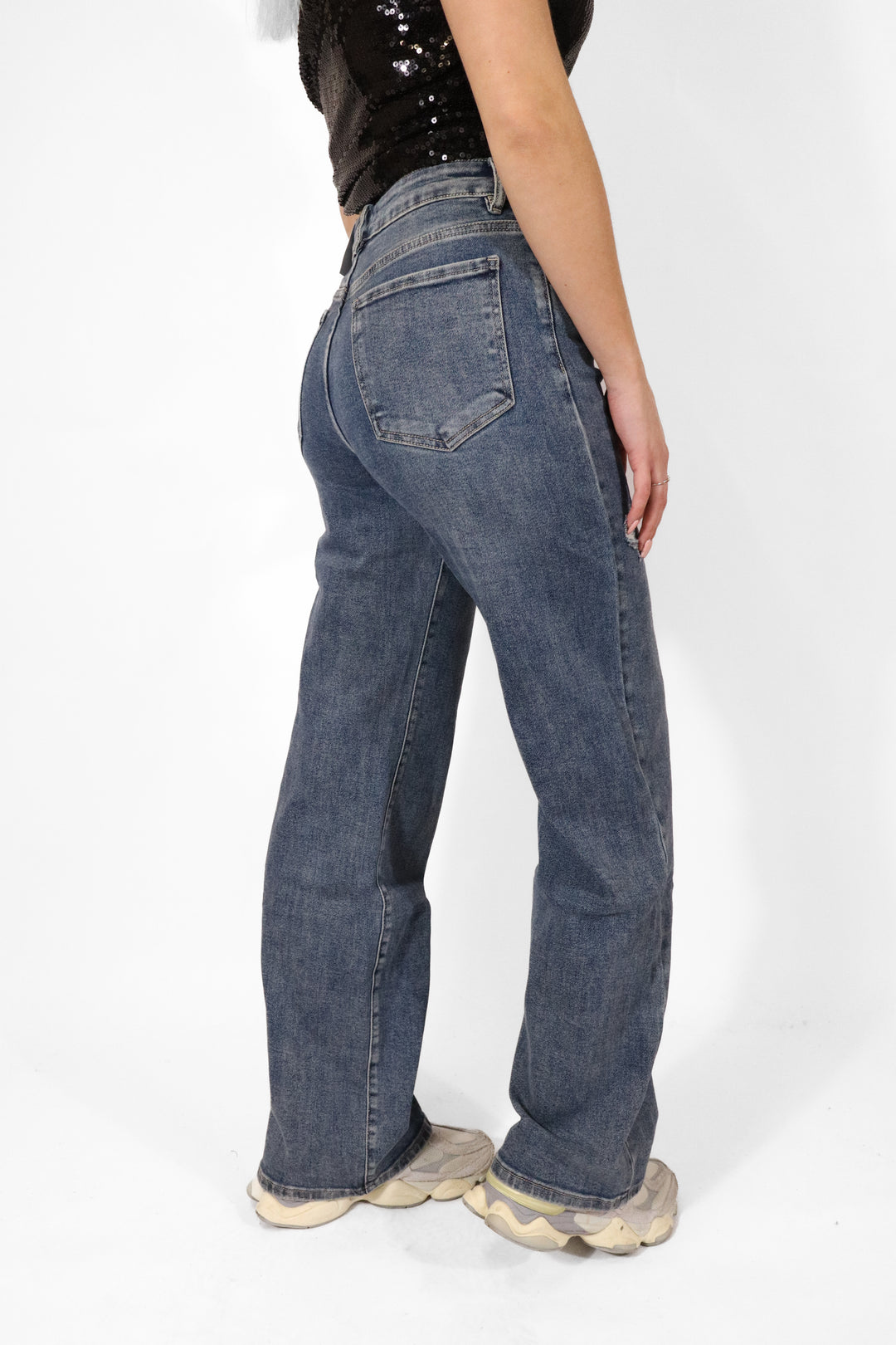 Sanne Wide Leg Jeans - Stretch