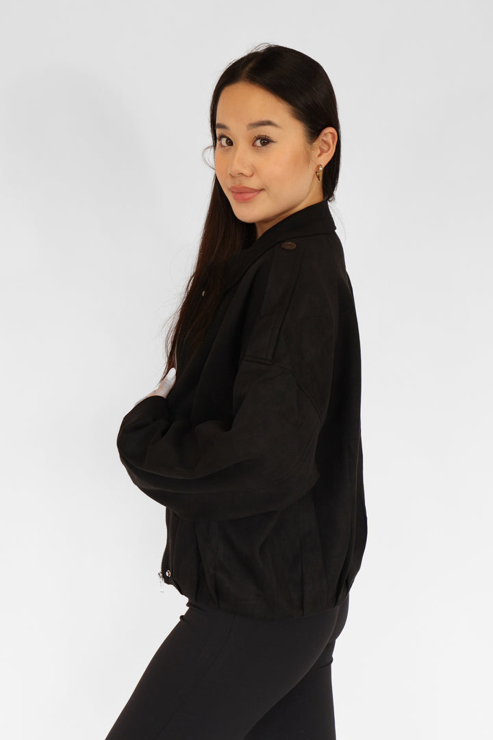 Suede Oversized Jacket