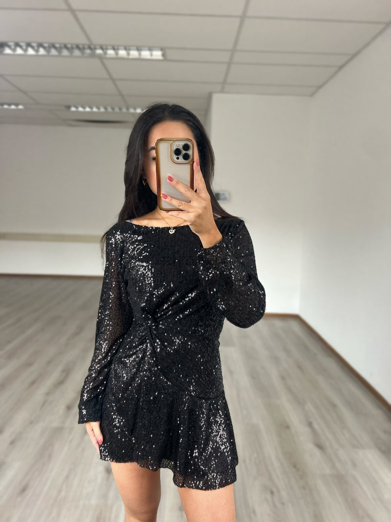 Pailletten Dress - Black
