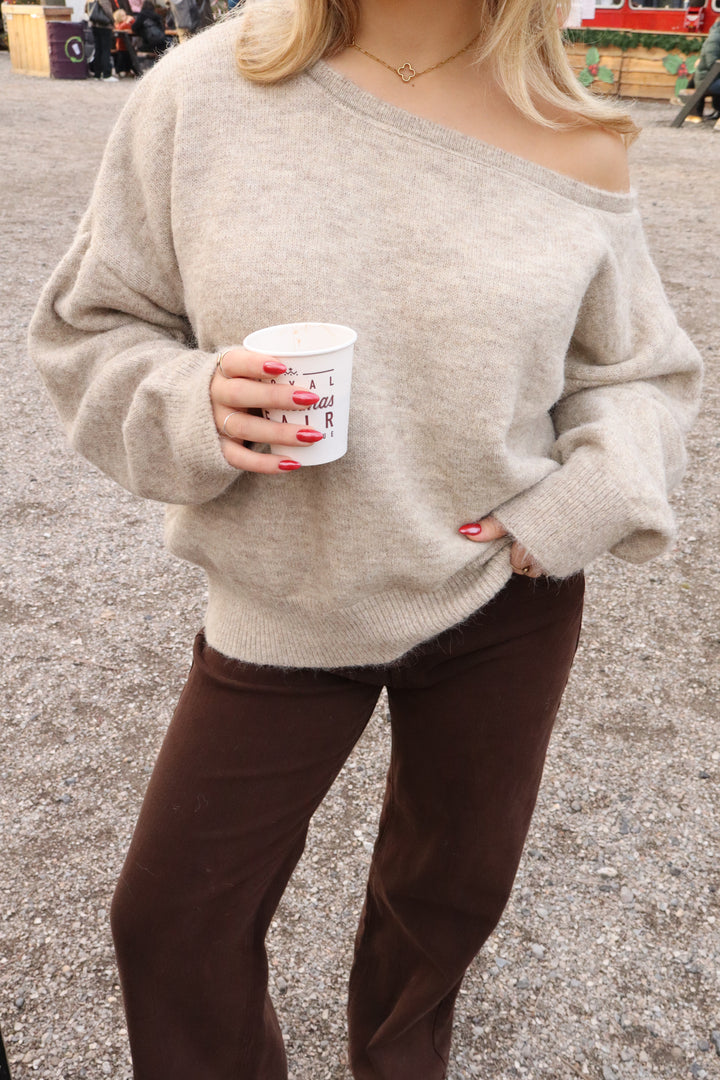 Elena Off Shoulder Sweater