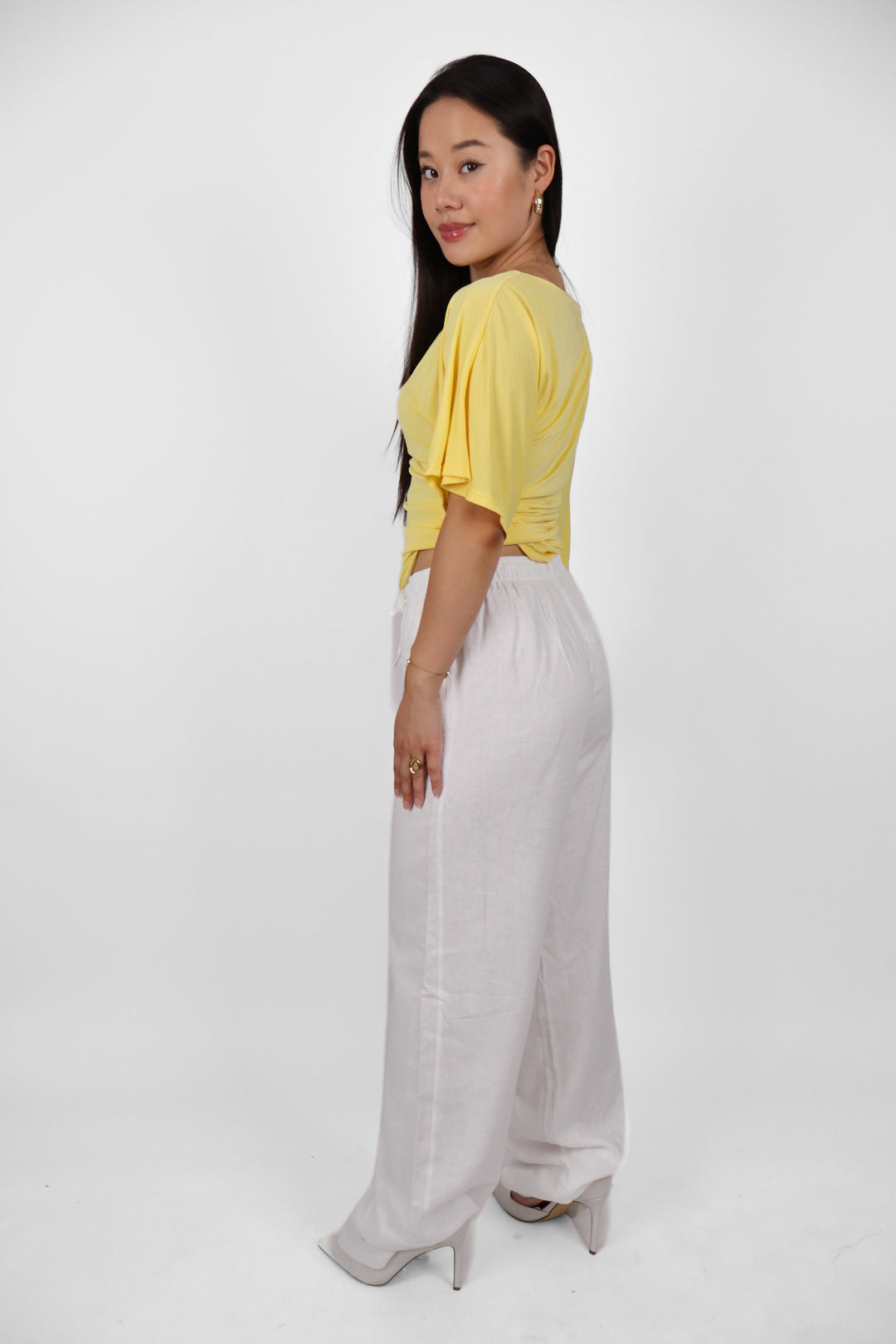 Dubbelgevoerde "TALL" Linnen Trouser - Stretch