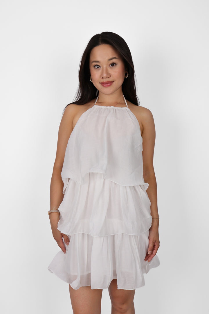 Ruffled Flowy Dress - Stretch