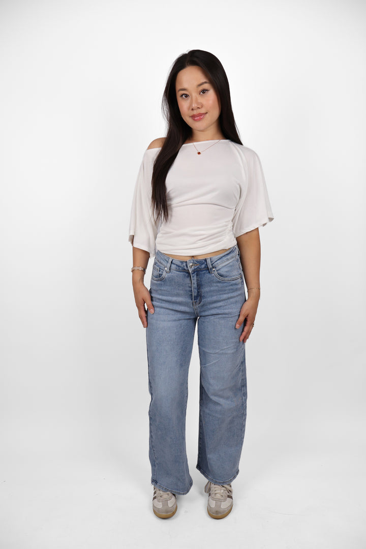 City Petite Straight Leg Jeans - Stretch