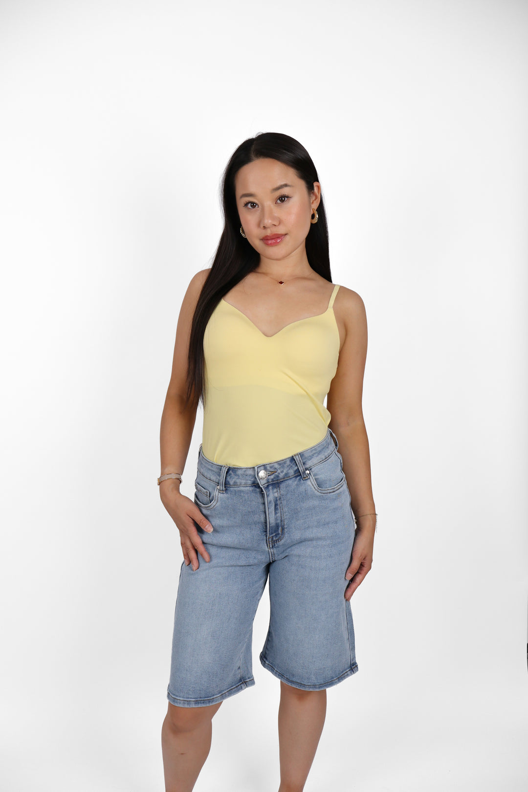 Emily Bermuda Plus Size Shorts - Stretch