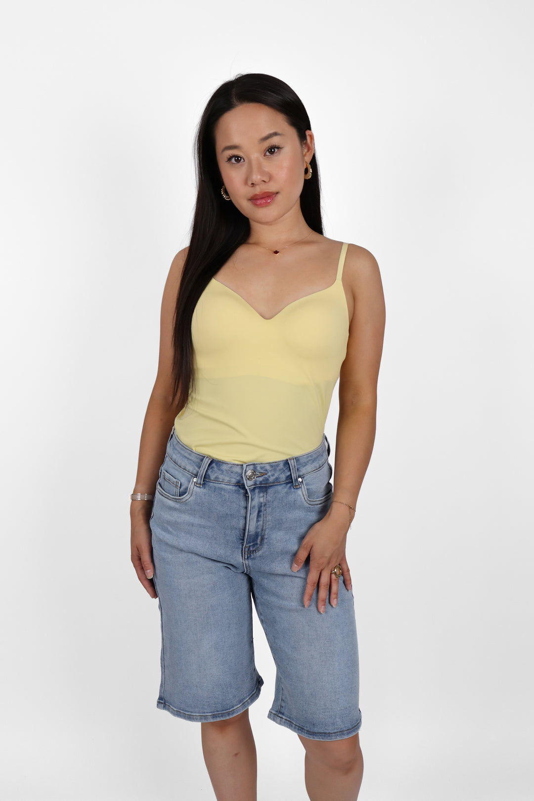 Emily Bermuda Plus Size Shorts - Stretch