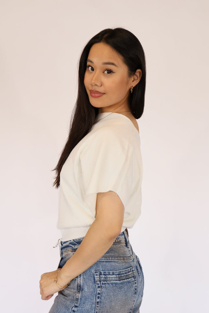 Off Shoulder Sweater Top