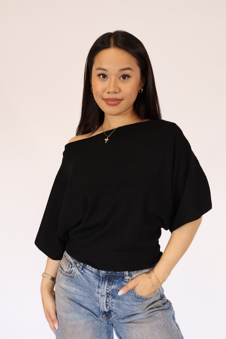 Off Shoulder Sweater